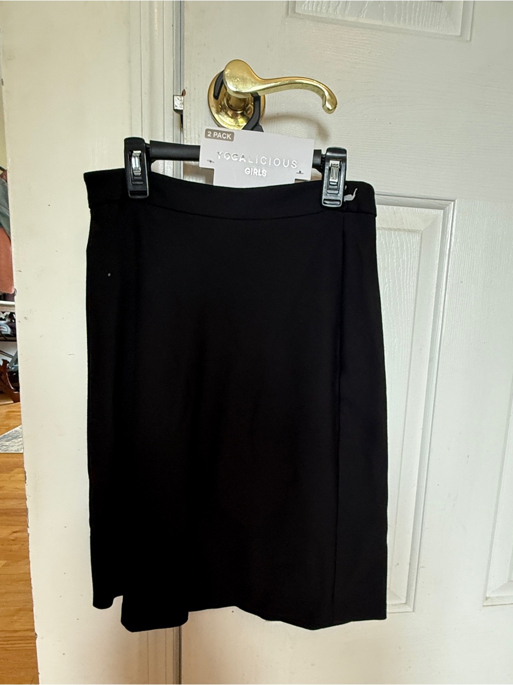 Margaret M Black Pencil Skirt